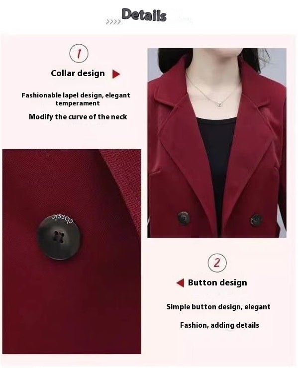 Short Suit Coat Women's All - match Wool Top - Bay Buy Shopping
