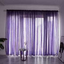 Simple And Modern Balcony Solid Color Gauze Curtain - Bay Buy Shopping