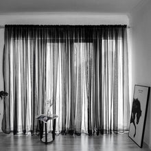 Simple And Modern Balcony Solid Color Gauze Curtain - Bay Buy Shopping