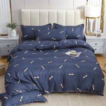 Simple Cotton Sanding Four - piece Set Thickening Small Bed Quilt Cover - Bay Buy Shopping