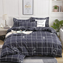 Simple Cotton Sanding Four - piece Set Thickening Small Bed Quilt Cover - Bay Buy Shopping