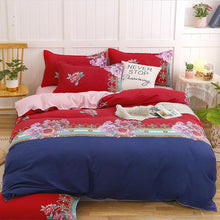 Simple Cotton Sanding Four - piece Set Thickening Small Bed Quilt Cover - Bay Buy Shopping