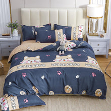 Simple Cotton Sanding Four - piece Set Thickening Small Bed Quilt Cover - Bay Buy Shopping