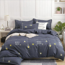 Simple Cotton Sanding Four - piece Set Thickening Small Bed Quilt Cover - Bay Buy Shopping