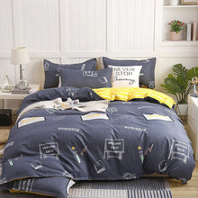 Simple Cotton Sanding Four - piece Set Thickening Small Bed Quilt Cover - Bay Buy Shopping