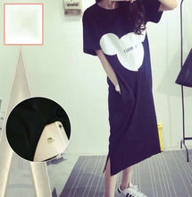 Spring And Summer Confinement Clothing Cartoon Breastfeeding Dress Nursing Clothing Pregnant Women Pajamas Postpartum Outing Hot Mom Large Size Dress - Bay Buy Shopping