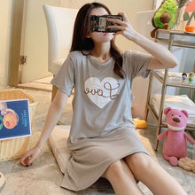 Spring And Summer Confinement Clothing Cartoon Breastfeeding Dress Nursing Clothing Pregnant Women Pajamas Postpartum Outing Hot Mom Large Size Dress - Bay Buy Shopping