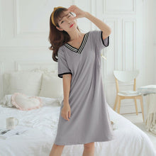 Spring And Summer Confinement Clothing Cartoon Breastfeeding Dress Nursing Clothing Pregnant Women Pajamas Postpartum Outing Hot Mom Large Size Dress - Bay Buy Shopping
