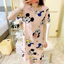 Spring And Summer Confinement Clothing Cartoon Breastfeeding Dress Nursing Clothing Pregnant Women Pajamas Postpartum Outing Hot Mom Large Size Dress - Bay Buy Shopping