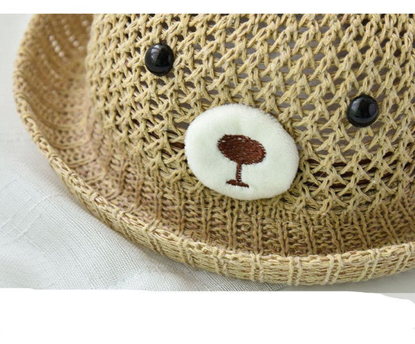 Summer Beach Travel Hat Baby Straw Hat Girl - Bay Buy Shopping