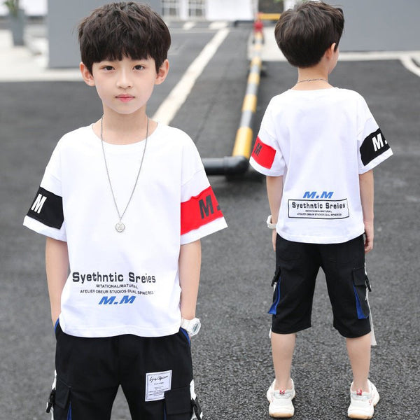 Summer Foreign Boy Handsome, Big Boy Two - piece Korean Style Trend - Bay Buy Shopping