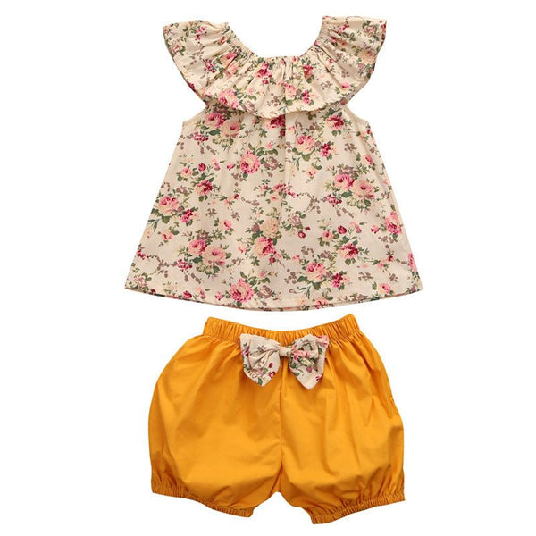 Summer Newborn Baby Girl Clothes Shorts Outfits - Bay Buy Shopping