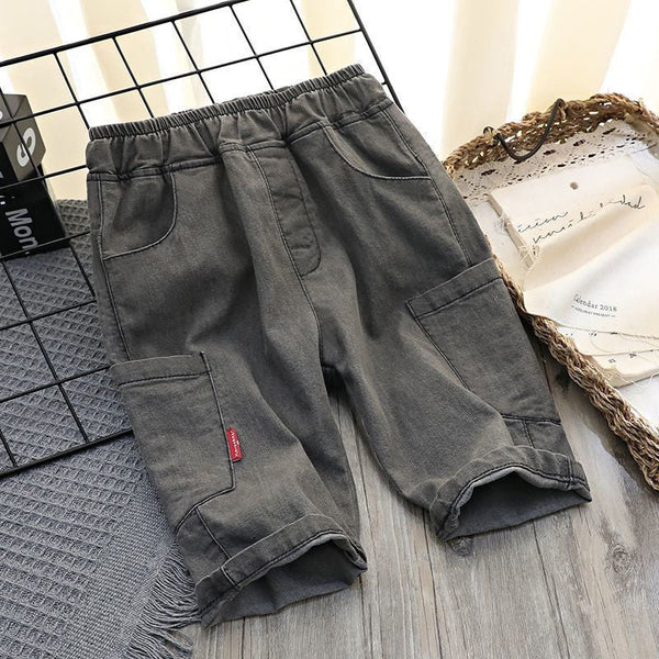 Summer Thin Middle School Children''s Cotton Ice Children''s Pants Loose - Bay Buy Shopping