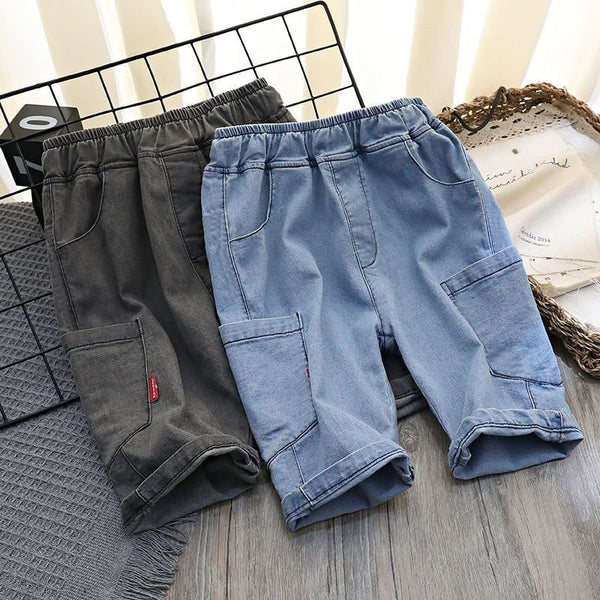 Summer Thin Middle School Children''s Cotton Ice Children''s Pants Loose - Bay Buy Shopping