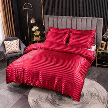 Thickened Old Coarse Cloth Fabric Four - piece Fabric Bed Sheet Duvet Cover - Bay Buy Shopping