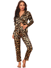 Two - piece Stretch Satin Home Wear Pajamas Women - Bay Buy Shopping