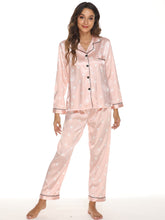 Two - piece Stretch Satin Home Wear Pajamas Women - Bay Buy Shopping