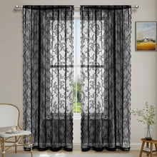 Vintage Lace Half Shade Curtain Lace De Curtain Rod Window Screen - Bay Buy Shopping