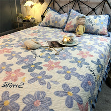 Warm Sunflower Milk Pile Bed Cover Three Piece Set - Bay Buy Shopping