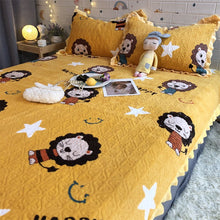 Warm Sunflower Milk Pile Bed Cover Three Piece Set - Bay Buy Shopping