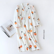 Women Bathrobe Nightdress Long Sleeve Nightgown Cotton Gauze - Bay Buy Shopping