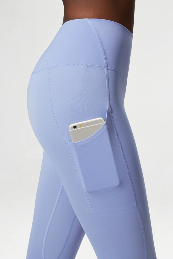 Women's Anti - curling Side Pocket Sports Fitness Trousers - Bay Buy Shopping