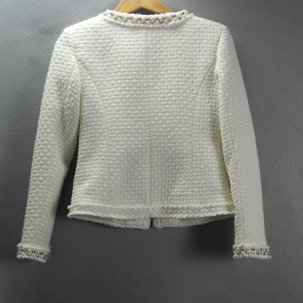 Women's Autumn And Winter Heavy Industry Beads Coat - Bay Buy Shopping