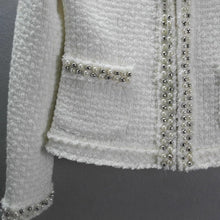 Women's Autumn And Winter Heavy Industry Beads Coat - Bay Buy Shopping