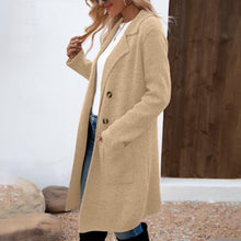 Women's Fashionable All - match Mid - length Woolen Coat Suit Jacket - Bay Buy Shopping