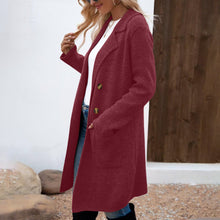 Women's Fashionable All - match Mid - length Woolen Coat Suit Jacket - Bay Buy Shopping