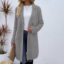 Women's Fashionable All - match Mid - length Woolen Coat Suit Jacket - Bay Buy Shopping
