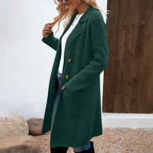 Women's Fashionable All - match Mid - length Woolen Coat Suit Jacket - Bay Buy Shopping