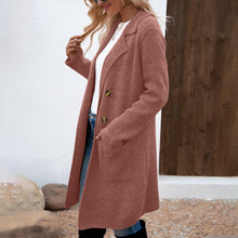 Women's Fashionable All - match Mid - length Woolen Coat Suit Jacket - Bay Buy Shopping