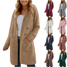 Women's Fashionable All - match Mid - length Woolen Coat Suit Jacket - Bay Buy Shopping