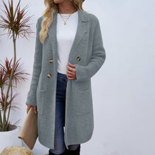 Women's Fashionable All - match Mid - length Woolen Coat Suit Jacket - Bay Buy Shopping