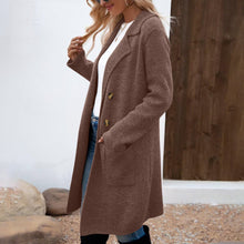 Women's Fashionable All - match Mid - length Woolen Coat Suit Jacket - Bay Buy Shopping