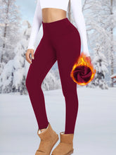 Women's High Waist Belly Contracting Warm Yoga Sports Leggings - Bay Buy Shopping