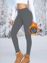 Women's High Waist Belly Contracting Warm Yoga Sports Leggings - Bay Buy Shopping