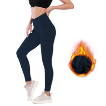 Women's High Waist Belly Contracting Warm Yoga Sports Leggings - Bay Buy Shopping