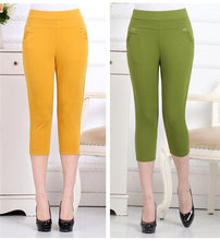 Women's Solid Color High - waist Casual Pants - Bay Buy Shopping