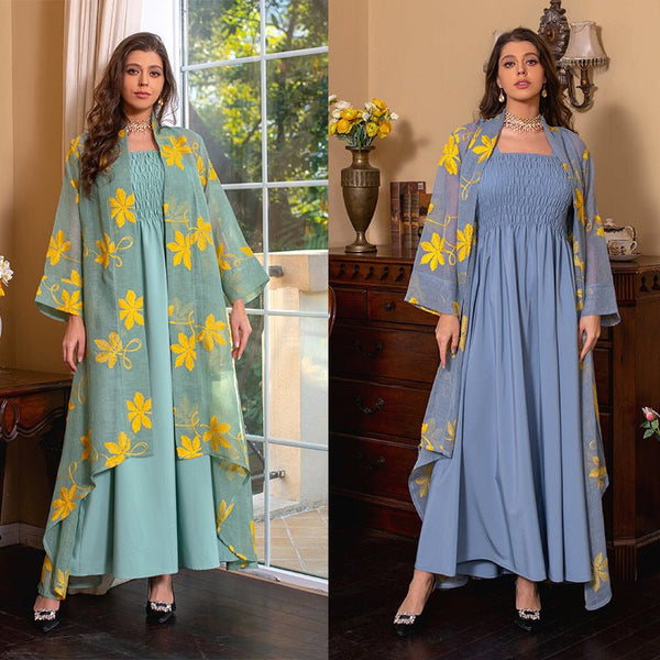 Women's Temperament Fashion Ethnic Wind Embroidery Dress Set - Bay Buy Shopping