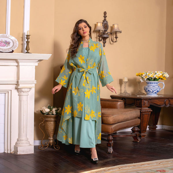 Women's Temperament Fashion Ethnic Wind Embroidery Dress Set - Bay Buy Shopping