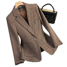 Women's Woolen Quilted Suit Jacket Thick Suit - Bay Buy Shopping