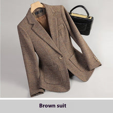 Women's Woolen Quilted Suit Jacket Thick Suit - Bay Buy Shopping